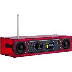 AOVOTO ALK103-TFT Radioset zum Selbermachen (DIY) mit Acryl-Schutzhülle, DIY-Set für DIY/Dab+/FM mit Alarm-Modus und TFT-Display und Stereo-Soundbox (rot)