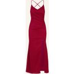 Pinke Elegante Apart Maxi Lange Abendkleider Metallic mit Reißverschluss aus Polyester für Damen Größe M 