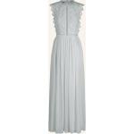 Reduzierte Hellblaue Elegante Apart Festliche Kleider mit Reißverschluss aus Spitze für Damen Größe M zur Hochzeit 