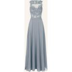 Hellblaue Elegante Apart Festliche Kleider mit Reißverschluss aus Polyester für Damen Größe M 