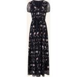 Dunkelblaue Elegante Apart Festliche Kleider mit Reißverschluss aus Polyester für Damen Größe M 