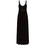 Schwarze Apart V-Ausschnitt Chiffon-Abendkleider mit Reißverschluss aus Chiffon für Damen Größe S 
