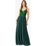 Reduzierte Grüne Elegante Ärmellose Apart Abendkleider rückenfrei mit Reißverschluss für Damen Einheitsgröße 