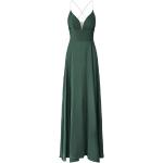 Emeraldfarbene Elegante Ärmellose Apart Spaghettiträger-Kleider mit Reißverschluss für Damen Größe XS 