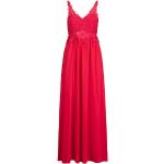Fuchsiafarbene Apart V-Ausschnitt Chiffon-Abendkleider mit Reißverschluss aus Chiffon für Damen Größe M 