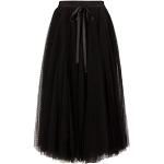Reduzierte Schwarze Gepunktete Apart Festliche Röcke Gesmokte aus Tüll für Damen Größe M 