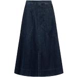 Reduzierte Blaue Apart Jeansröcke mit Reißverschluss aus Denim für Damen Größe M 