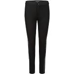 Schwarze Apart Hosen mit Galonstreifen mit Galonstreifen mit Reißverschluss aus Jersey für Damen Größe M 
