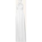 Weiße Elegante Ärmellose Apart Maxi Maxikleider mit Reißverschluss aus Polyester für Damen Größe XS zur Hochzeit 