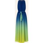 Blaue Elegante Ärmellose Apart Maxi Lange Abendkleider aus Polyester für Damen Größe M für Partys 