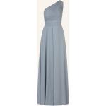 Hellblaue Apart Maxi One Shoulder Lange Abendkleider aus Polyester für Damen Größe M für Partys 