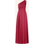 Pinke Apart Maxi One Shoulder Lange Abendkleider aus Polyester für Damen Größe M für Partys 
