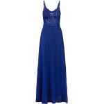 Royalblaue Apart Chiffon-Abendkleider mit Glitzer mit Reißverschluss aus Chiffon für Damen Größe S 