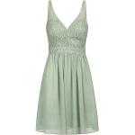 Mintgrüne Apart V-Ausschnitt Chiffon-Abendkleider mit Reißverschluss aus Chiffon für Damen Größe L 