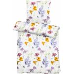 Weiße Blumenmuster Apelt Nachhaltige Bettwäsche Sets & Bettwäsche Garnituren aus Baumwolle 135x200 