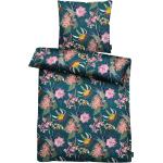 Grüne Blumenmuster Apelt Nachhaltige Bettwäsche Sets & Bettwäsche Garnituren aus Baumwolle 135x200 