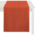 Orange Apelt Tischläufer matt aus Textil 