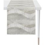 Beige Moderne Apelt Style Tischläufer strukturiert aus Textil 1-teilig 