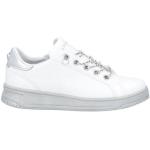 Weiße Apepazza Sneaker mit Strass mit Strass mit Reißverschluss aus Leder für Kinder Größe 32 