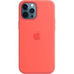 Pinke Apple iPhone 12 Pro Max Hüllen aus Silikon 