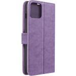 Violette iPhone 11 Hüllen Art: Flip Cases mit Muster mit Band 