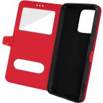 Rote iPhone 13 Pro Hüllen Art: Flip Cases aus Kunstleder mit Sichtfenster 