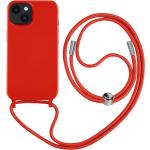 Rote Geflochtene iPhone 14 Plus Hüllen Art: Handyketten aus Silikon 