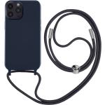 Dunkelblaue Geflochtene iPhone 14 Pro Max Hüllen Art: Handyketten aus Silikon 
