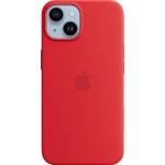 Rote iPhone 14 Hüllen Art: Soft Cases aus Silikon für kabelloses Laden 