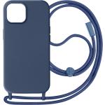 Dunkelblaue Geflochtene iPhone 15 Plus Hüllen Art: Handyketten aus Silikon 