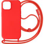 Rote Geflochtene iPhone 15 Plus Hüllen Art: Handyketten aus Silikon 