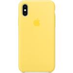 Gelbe Apple iPhone XS Max Cases aus Silikon 