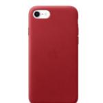Apple Leder Case für iPhone SE 2020 und iPhone 7/8 rot