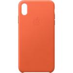 Orange Apple iPhone XS Max Cases aus Leder 