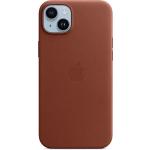 APPLE Leder Case mit MagSafe, Backcover, Apple, iPhone 14 Plus, Umbra
