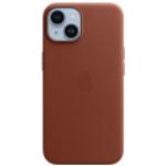 Braune Apple iPhone 14 Hüllen Art: Bumper Cases aus Leder 