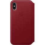 Rote Apple iPhone X/XS Cases Art: Flip Cases aus Leder 