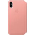 Rosa Apple iPhone X/XS Cases Art: Flip Cases aus Leder 