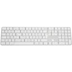 Apple Magic Keyboard mit Ziffernblock und Touch ID Tastatur kabellos weiß, silber