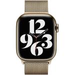 Goldene Apple Uhrenarmbänder aus Gold mit Milanaise-Armband 