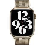Goldene Apple Uhrenarmbänder aus Gold mit Milanaise-Armband 