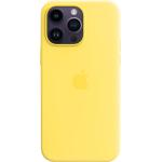 Apple Silikon Case mit MagSafe, Handyhülle gelb, Kanariengelb, iPhone 14 Pro Max
