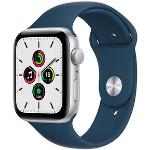 Silberne Apple Watch Uhrenarmbänder aus Silber mit GPS mit Silikonarmband 