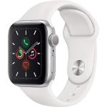 Silbernes Apple Watch Uhrenzubehör aus Leder mit GPS mit Lederarmband 