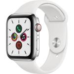 Silberne Apple Watch Smartwatches aus Stahl mit GPS zum Sport 