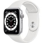 Silberne Apple Watch Uhrenarmbänder aus Aluminium mit GPS 