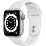Silberne Apple Watch Uhrenarmbänder aus Aluminium mit GPS 