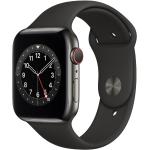 Graue Apple Watch Smartwatches aus Stahl mit GPS zum Sport 