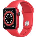 Rote Apple Watch Smartwatches aus Aluminium mit LTE 