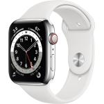 Silberne Apple Watch Smartwatches aus Edelstahl mit LTE 